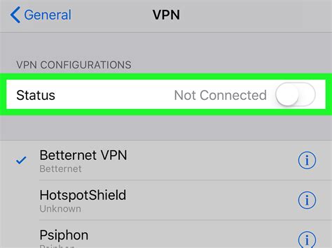 can i turn off vpn on my iphone